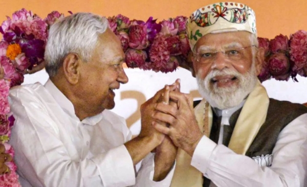 എൻഡിഎയുടെ മുഖ്യമന്ത്രി സ്ഥാനാർഥി നിതീഷ് കുമാർ തന്നെ; ആർജെഡിക്കും കോൺഗ്രസിനുമെതിരെ ആഞ്ഞടിച്ച് പ്രധാനമന്ത്രി മോദി