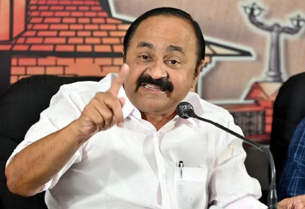 V D Satheeshan against pinarayi vijayan