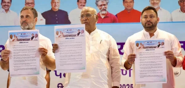 രാഹുൽ ഗാന്ധി ഇന്ന് മുസാഫർപൂരിൽ തെരഞ്ഞെടുപ്പ് പ്രചാരണത്തിന് തുടക്കം കുറിക്കും; തേജസ്വി യാദവ് പങ്കെടുക്കും