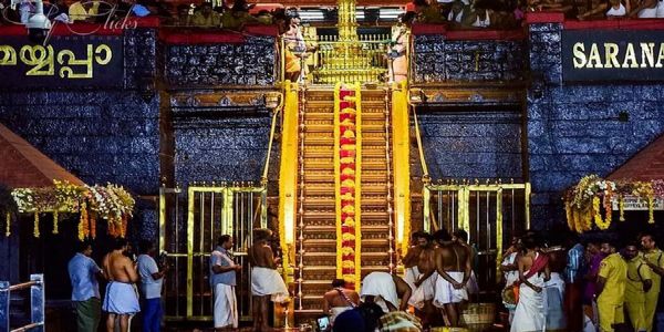 ശബരിമല നട തുറന്നു; ദർശന സുകൃതം നേടി ആയിരങ്ങൾ
