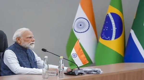 ജോഹന്നാസ്ബർഗിൽ നടന്ന ജി20 ഉച്ചകോടിയിൽ  ഐബിഎസ്എ (IBSA) നേതാക്കളുടെ യോഗത്തിലും പ്രധാന സെഷനുകളിലും പങ്കെടുത്ത് പ്രധാനമന്ത്രി മോദി