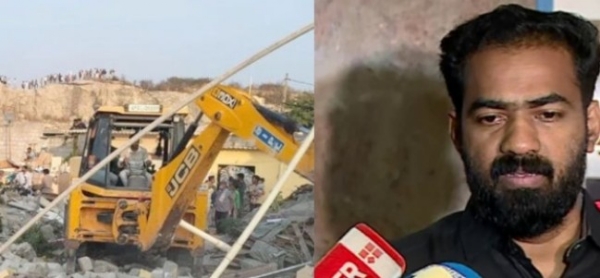 കർണാടകയിലെ ബുൾഡോസർ രാജിൽ രൂക്ഷവിമർശനവുമായി ഡിവൈഎഫ്ഐ സംസ്ഥാന സെക്രട്ടറി വി കെ സനോജ്