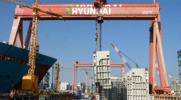 ഇന്ത്യയിൽ കപ്പൽശാല (ഷിപ്പ്‌യാർഡ്) നിർമ്മിക്കാൻ കൊറിയൻ കമ്പനി  എച്ച്.ഡി. ഹ്യുണ്ടായ് മുന്നോട്ട്