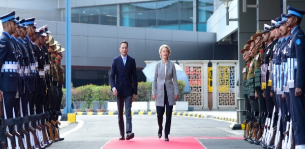 യൂറോപ്യൻ കമ്മീഷൻ അധ്യക്ഷ ഉർസുല വോൺ ഡെർ ലെയ്‌ൻ ഡൽഹിയിലെത്തി