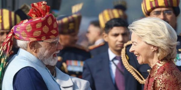 ‘വിജയിക്കുന്ന ഇന്ത്യ ലോകത്തിന് സുരക്ഷയും സമൃദ്ധിയും നൽകും’: സ്വതന്ത്ര വ്യാപാര കരാറിന് മുന്നോടിയായി യൂറോപ്യൻ യൂണിയൻ മേധാവി