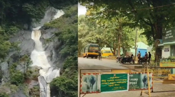 Courtallam Waterfalls;  Tourism Temporarily Closed