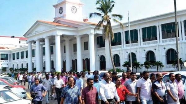 Kerala govt employees at state secretaruat