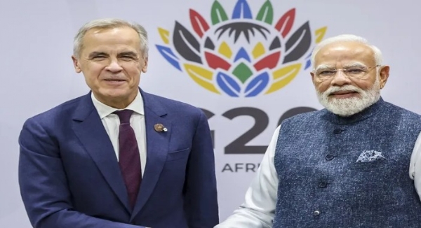 കാനഡയുടെ പുതിയ പ്രധാനമന്ത്രി മാർക്ക് കാർണി നാലു ദിവസത്തെ ഔദ്യോഗിക സന്ദർശനത്തിനായി ഇന്ത്യയിലെത്തി