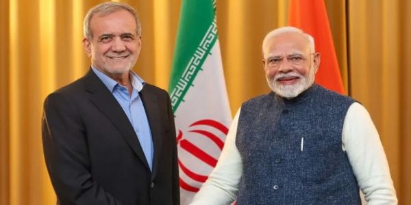 മേഖലാ സമാധാനത്തിനായി കൈകോർത്ത് ഇന്ത്യയും ഇറാനും; പ്രസിഡന്റ് മസൂദ് പെസെഷ്കിയാനുമായി പ്രധാനമന്ത്രി മോദി ചർച്ച നടത്തി