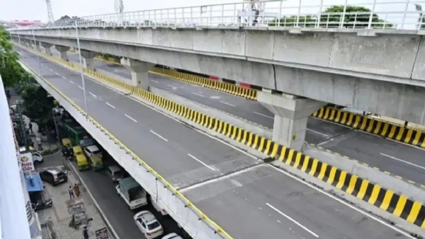 Double decker over bridge