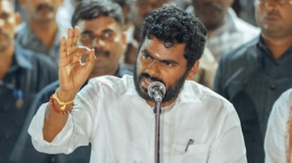 തമിഴ്നാട്ടിൽ എൻഡിഎ തരംഗം; എഐഎഡിഎംകെ സ്ഥാനാർത്ഥിക്കായി വോട്ട് ചോദിച്ച് അണ്ണാമലൈ