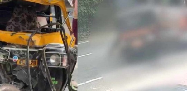കുമ്പഴയിൽ ലോറിയും ഓട്ടോറിക്ഷയും കൂട്ടിയിടിച്ച് അപകടം: സഹോദരങ്ങൾ മരിച്ചു