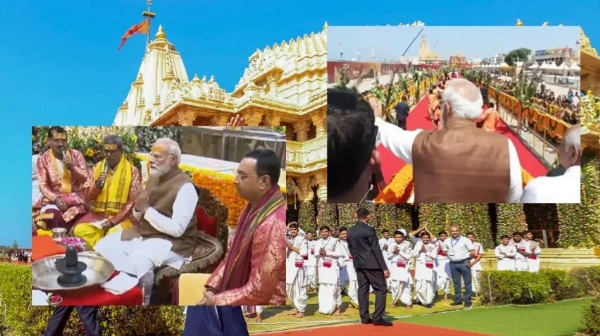 സോമനാഥ് അമൃത് മഹോത്സവം: ചരിത്ര മുഹൂർത്തത്തിന് സാക്ഷിയാകാൻ പ്രധാനമന്ത്രി ഗുജറാത്തിൽ; വിപുലമായ ആഘോഷങ്ങൾ