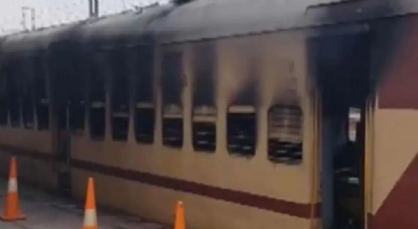 train fire