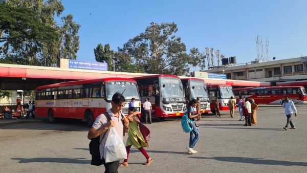 KSRTC WORKERS PROTEST