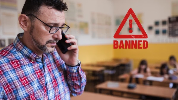 Mobile phone banned