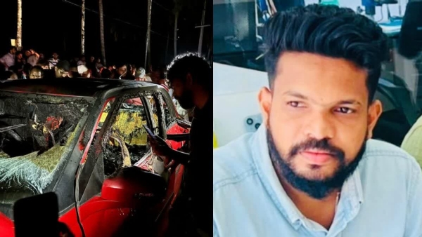 Car fire accident Car fire accident