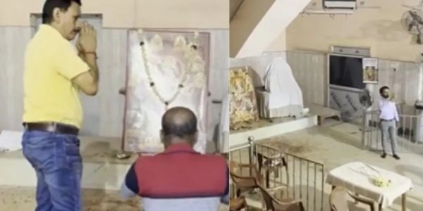 ബംഗാളിൽ ബിജെപി തരംഗം; അസൻസോളിൽ വർഷങ്ങളായി അടച്ചിട്ടിരുന്ന ദുർഗ്ഗാ ക്ഷേത്രം തുറന്നു