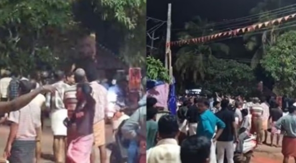സന്ദീപ് വാര്യരുടെ റോഡ് ഷോയിൽ സംഘർഷം: 180 പേർക്കെതിരെ കേസ്; തൃക്കരിപ്പൂരിൽ പോലീസ് കാവൽ