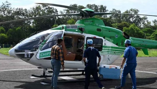 മരണത്തിലും കൈവിടാത്ത കാരുണ്യം: യുവാവിന്റെ ഹൃദയവുമായി കണ്ണൂരിൽ നിന്ന് കൊച്ചിയിലേക്ക് എയർ ആംബുലൻസ് പറന്നു