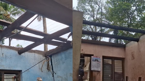 KASARAGOD HOUSE COLLAPSED KASARAGOD HOUSE COLLAPSED