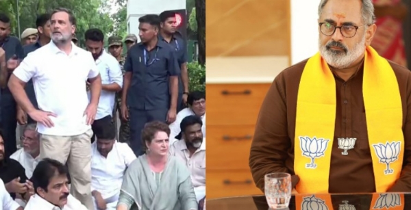 പ്രധാനമന്ത്രിയുടെ വസതിക്ക് മുന്നിലെ കോൺഗ്രസ് പ്രതിഷേധം: KPCC ആസ്ഥാനത്തേക്ക് ബിജെപി മാർച്ച്; രാജീവ് ചന്ദ്രശേഖർ ഉദ്ഘാടനം ചെയ്യും