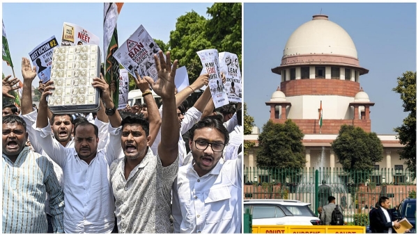 നീറ്റ് ചോദ്യപ്പേപ്പർ ചോർച്ച: അറസ്റ്റിലായ വിദ്യാർഥികളെ ഉടൻ മോചിപ്പിക്കാൻ സുപ്രീം കോടതി ഉത്തരവ്; 7 സംസ്ഥാനങ്ങൾക്ക് നോട്ടീസ് നീറ്റ് ചോദ്യപ്പേപ്പർ ചോർച്ച: അറസ്റ്റിലായ വിദ്യാർഥികളെ ഉടൻ മോചിപ്പിക്കാൻ സുപ്രീം കോടതി ഉത്തരവ്; 7 സംസ്ഥാനങ്ങൾക്ക് നോട്ടീസ്