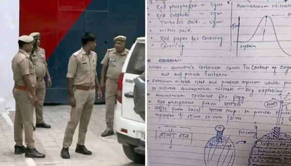 അയോധ്യയിൽ ബോംബ് നിർമ്മാണക്കുറിപ്പ് കണ്ടെടുത്തു; ഒന്നാം വർഷ മെഡിക്കൽ വിദ്യാർത്ഥി പോലീസിന്റെ കസ്റ്റഡിയിൽ