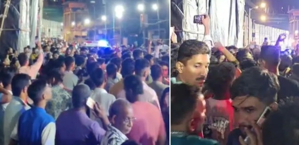 മുംബൈയിൽ ഗണേശോത്സവ ഘോഷയാത്രയ്ക്ക് നേരെ മുട്ടയെറിഞ്ഞു; മസ്ഗാവില് സംഘർഷാവസ്ഥ, സുരക്ഷ ശക്തമാക്കി പൊലീസ് മുംബൈയിൽ ഗണേശോത്സവ ഘോഷയാത്രയ്ക്ക് നേരെ മുട്ടയെറിഞ്ഞു; മസ്ഗാവില് സംഘർഷാവസ്ഥ, സുരക്ഷ ശക്തമാക്കി പൊലീസ്